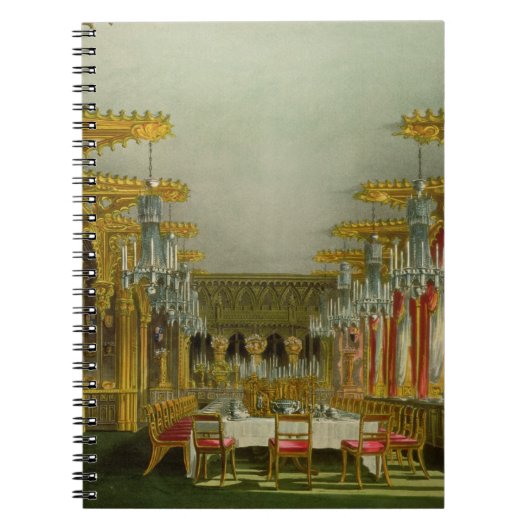 De Gothic Dining Room in Carlton House van Pyne Notitieboek (Voorkant)