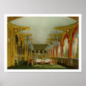 De Gothic Dining Room in Carlton House van Pyne Poster (Voorkant)