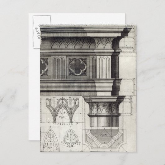 De Gothic Entablatation Briefkaart (Voorkant / Achterkant)