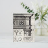 De Gothic Entablatation Briefkaart (Staand voorkant)