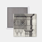De Gothic Entablatation Magneet (Voorkant / Achterkant)