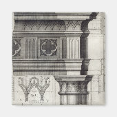 De Gothic Entablatation Magneet (Voorkant)