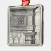 De Gothic Entablatation Metalen Ornament (Links)