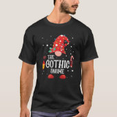 De Gothic Gnome Matching Family Kerstgenoom P T-shirt (Voorkant)