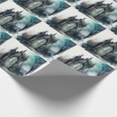 De gotische begraafplaats hek serie ontwerp 11 cadeaupapier (Hoek)