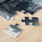 De gotische begraafplaats hek serie ontwerp 11 legpuzzel (Zijkant)