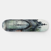 De gotische begraafplaats hek serie ontwerp 11 persoonlijk skateboard (Horizontaal)
