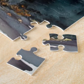 De gotische begraafplaats hek serie ontwerp 12 legpuzzel (Zijkant)