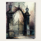 De gotische begraafplaats hek serie ontwerp 12 planner (Achterkant)