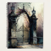 De gotische begraafplaats hek serie ontwerp 12 planner (Voorkant)