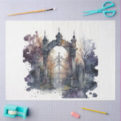De gotische begraafplaats hek serie ontwerp 8 tissuepapier (Craft)