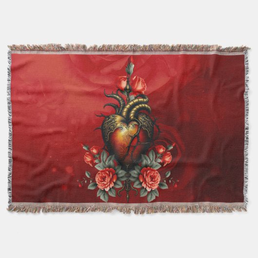 De gotische elegantie van het hart deken (Voorkant)