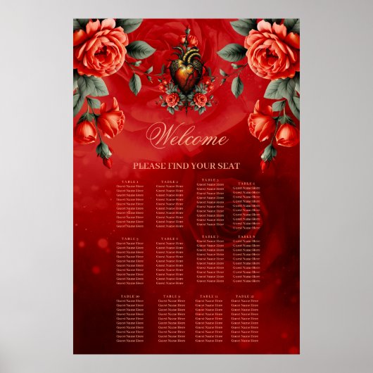 De gotische elegantie van het hart poster (Voorkant)