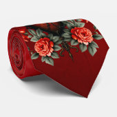 De gotische elegantie van het hart stropdas (Opgerold)