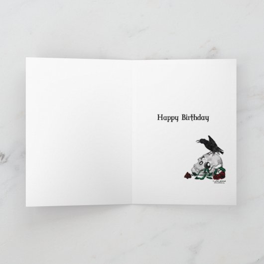 De gotische Kaart van de Verjaardag (Binnen)