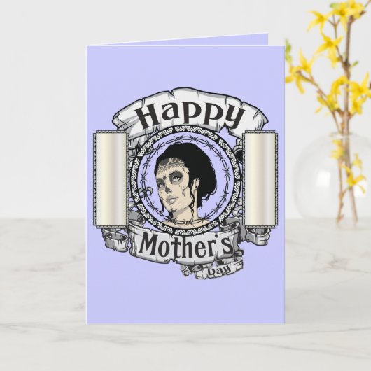 De gotische kaart van het Moederdag (Gele Bloem)