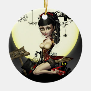 De gotische Kunst van Steampunk Lolita om Ornament