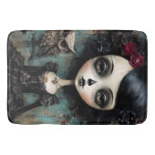 De Gotische Pop en Haar Huisdier Uil Badmat (Voorkant)