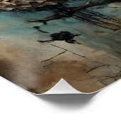 De Gotische Pop en Haar Huisdier Uil Perfect Poster (Hoek)