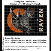 De Gotische Raven & Maan Illustratie ET2 Decoupage Tissuepapier