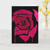 De gotische samenvatting nam waterverf origineel kaart (Gele Bloem)