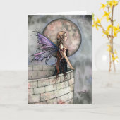 De gotische Spatie van het Wenskaart ~ van de Fee Kaart (Gele Bloem)