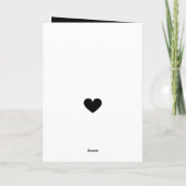 De gotische Valentijnsdag van het Hart Feestdagen Kaart (Achterkant)