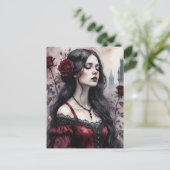 De gotische vrouw briefkaart (Staand voorkant)