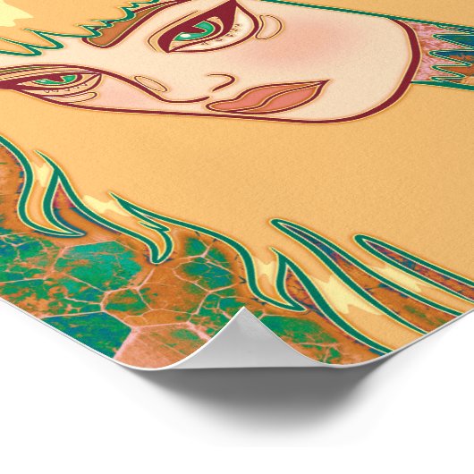 De Gotische Vrouw Poster (Hoek)