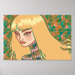 De Gotische Vrouw Poster