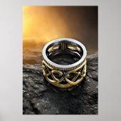 De goud- en zilverring | AI Art Poster (Voorkant)