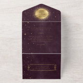 de goudbruiloft van hemels in één uitnodiging (Buitenkant)