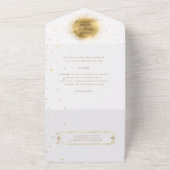de goudbruiloft van hemels in één uitnodiging (Buitenkant)