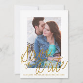 DE GOUDE TEKST BEWAREN DE DATUM sparen de Kaart va (Voorkant)