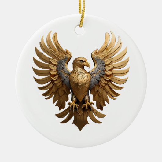 De Gouden Adelaar Keramisch Ornament (Voorkant)