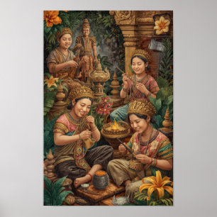 De Gouden Ambachtslieden van Bali - Sacred Craft i Poster