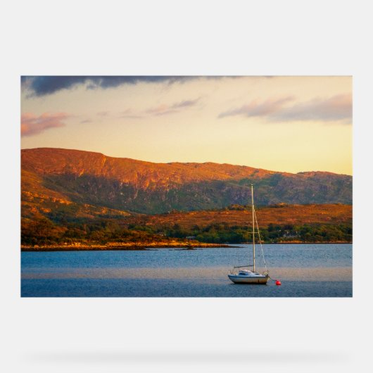 De gouden avond over Kenmare Bay Acryl Bord (Voorkant)
