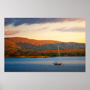 De gouden avond over Kenmare Bay Poster
