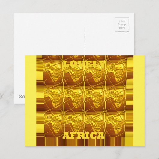 De gouden belofte van Afrika Briefkaart (Voorkant / Achterkant)
