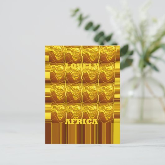 De gouden belofte van Afrika Briefkaart (Staand voorkant)