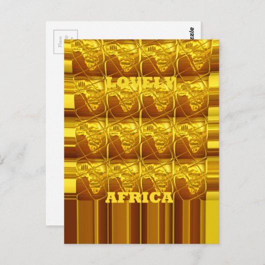 De gouden belofte van Afrika Briefkaart (Voorkant / Achterkant)
