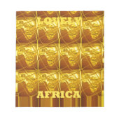 De gouden belofte van Afrika Notitieblok (Voorkant)
