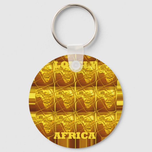 De gouden belofte van Afrika Sleutelhanger (Voorkant)