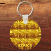 De gouden belofte van Afrika Sleutelhanger (Voorkant)