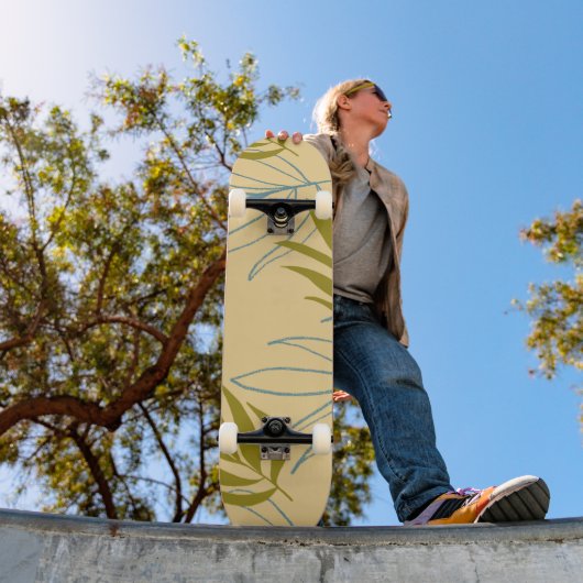 De gouden bladeren van de herfst Natuur Persoonlijk Skateboard (Buiten 1)