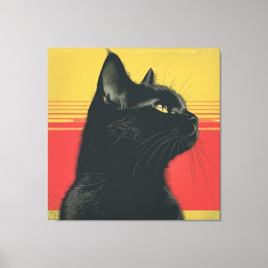 De Gouden Blik Mid-Century Canvas Afdruk (Voorkant)
