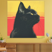 De Gouden Blik Mid-Century Canvas Afdruk (Insitu (Woonkamer))