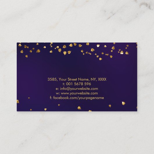 De Gouden Bodhi boom Visitekaartje (Achterkant)