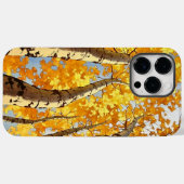 De gouden boom tijdens het seizoen van de herfst Case-Mate iPhone case (Achterkant (horizontaal))