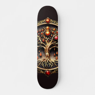 De gouden boom van het leven van de mystiek persoonlijk skateboard